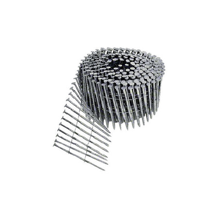 BOSTITCH Collated Framing Nail, 2-1/2 in L, 13 ga, Offset Round Head, 15 Degrees C8R90BDSS-316